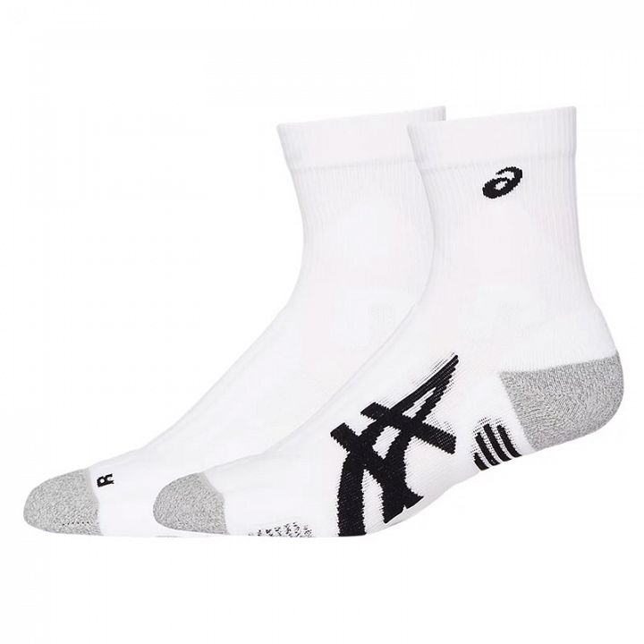 ASICS Court+ Tennis Crew Socks 1P Brilliant White
